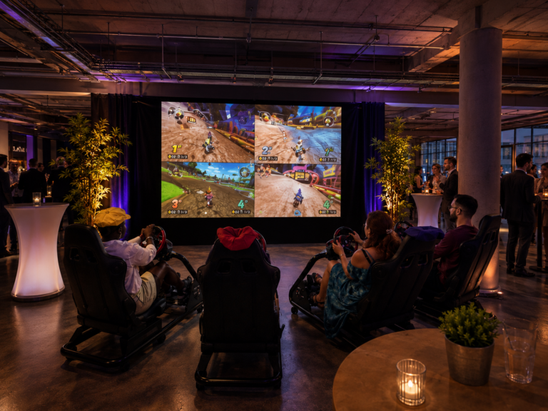 animation mario kart switch évènement lyon funzy